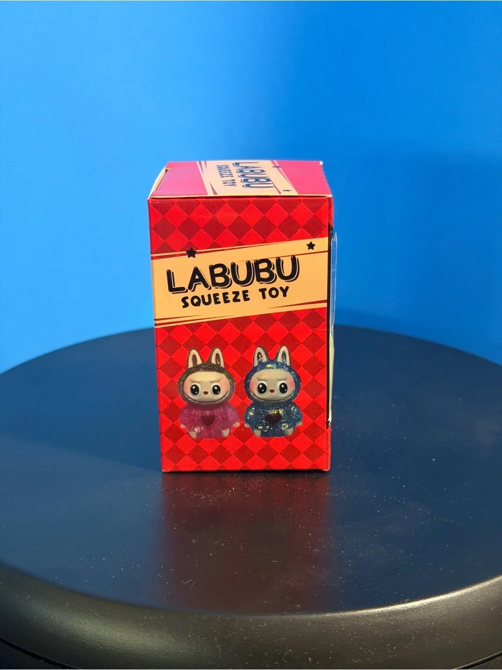 Labubu Style Glitter Squishy Squeeze Toy